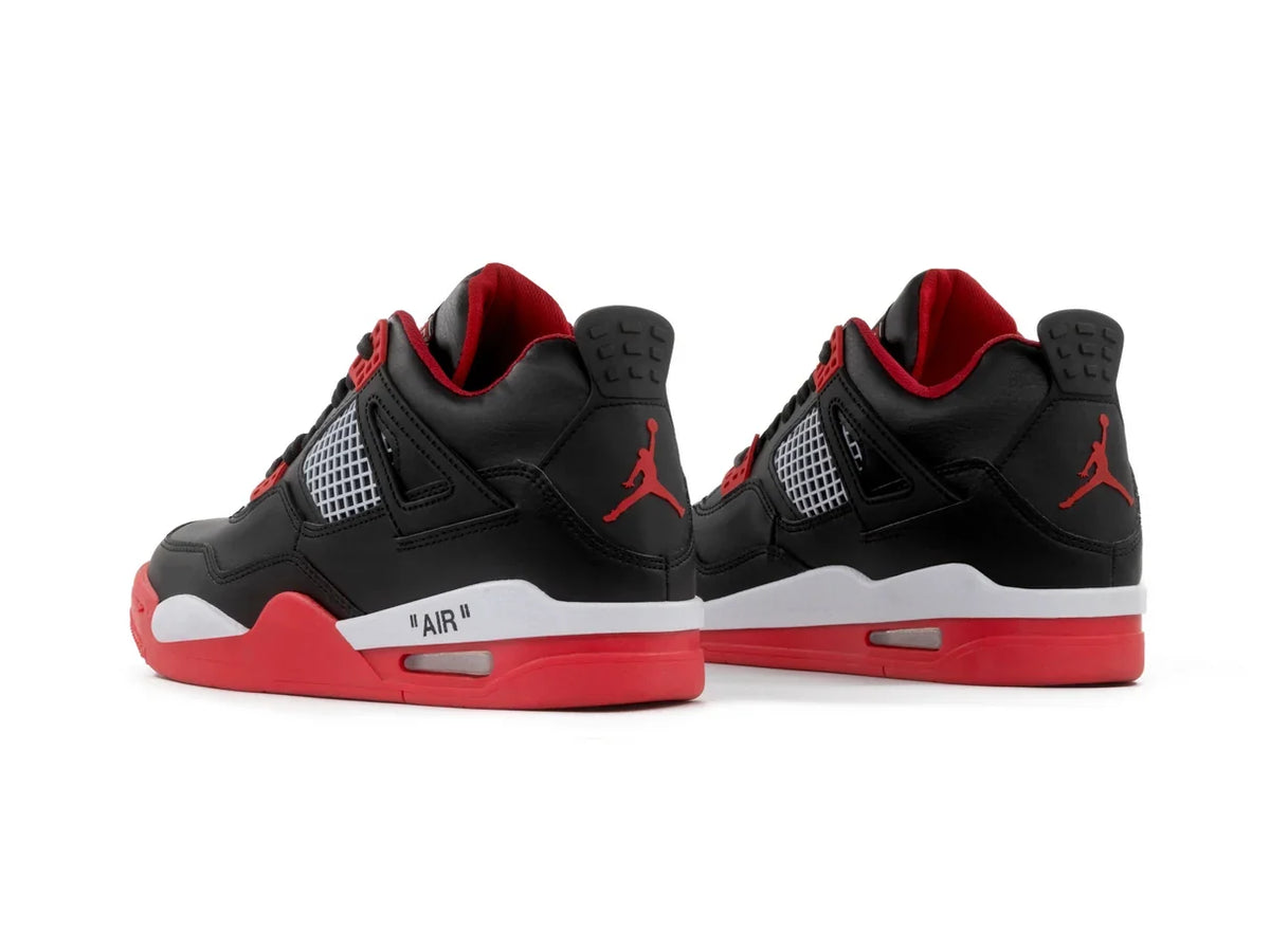 4 Retro Negro Rojo 1:1