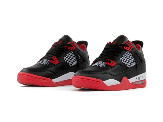 4 Retro Negro Rojo 1:1